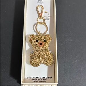 Haute Hippie Gold Bear Bag Charm